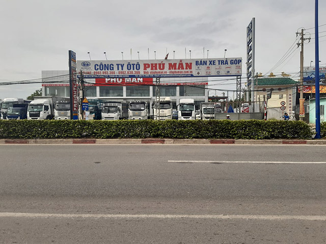 Công ty ô tô Phú Mẫn địa chỉ tại 10/9 KP. Tây. P. Vĩnh Phú, TP. Thuận An (Chi nhánh Bình Dương) nơi anhTrung giao dịch mua xe tải bị lừa.